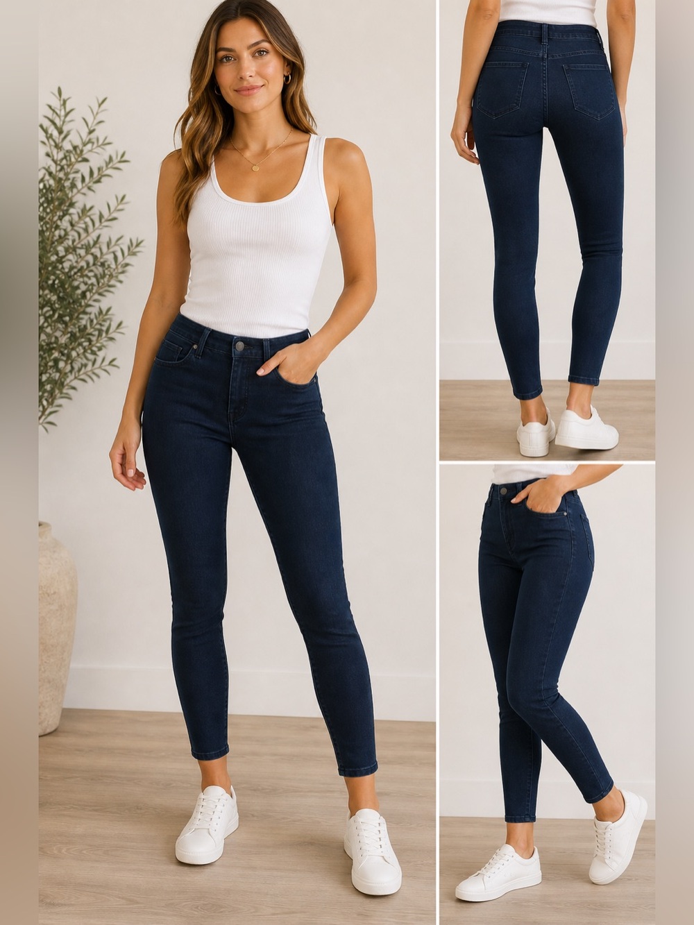 Mossimo Denim Legging Jeans Size 6 Dark Wash Stretch Skinny